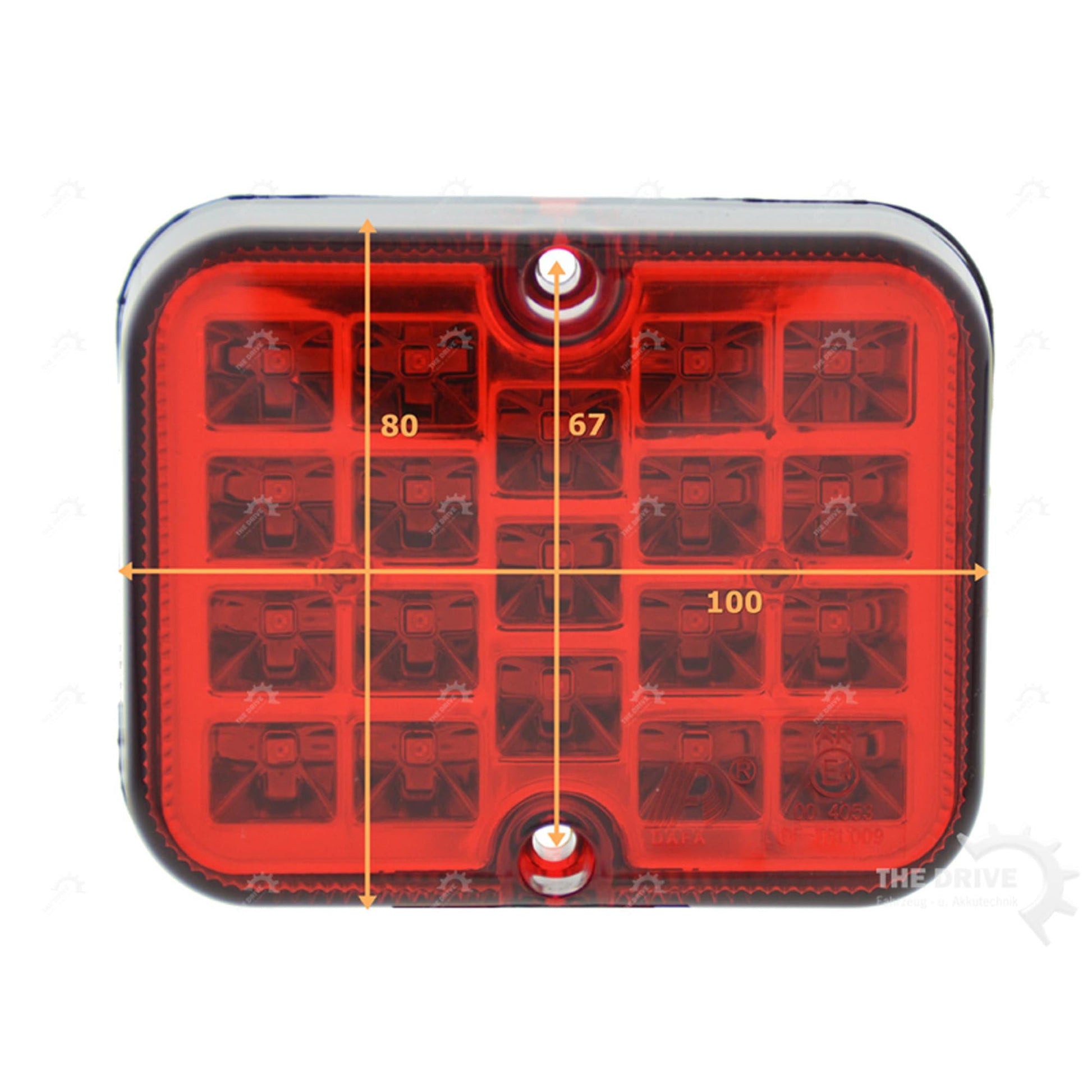 Nebelschlussleuchte 100x80mm 19LED - TMN-shop.de