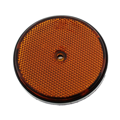 Reflektor ORANGE Ø 85mm rund zum Anschrauben - TMN-shop.de