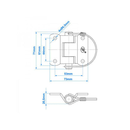 SPP Scharnier mit Bolzen ZW-03.40 - TMN-shop.de